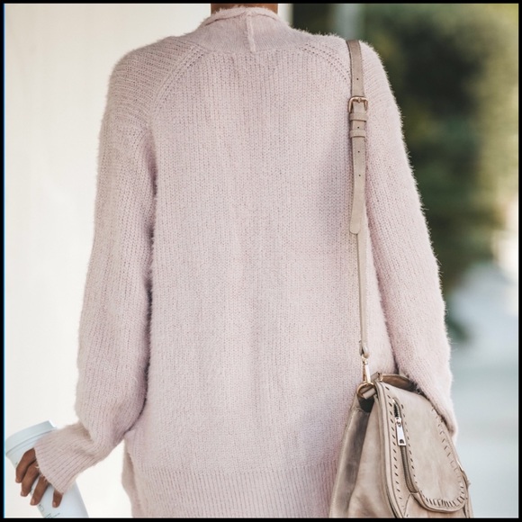 Soft Textures Cardigan in Light Blush - Picture 4 of 5